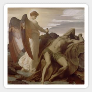 Elijah in the Wilderness by Frederic Leighton Magnet